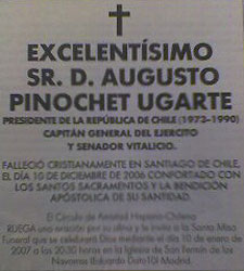 Pinochet "ressucita"